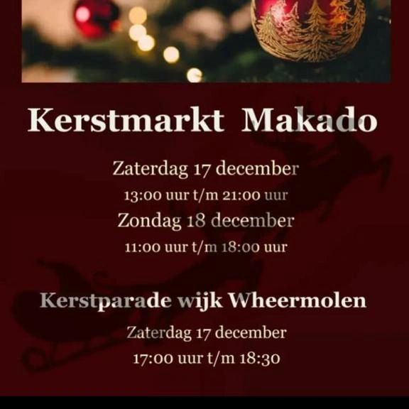 17 en 18 december grandioze Kerstmarkt op winkelcentrum Makado